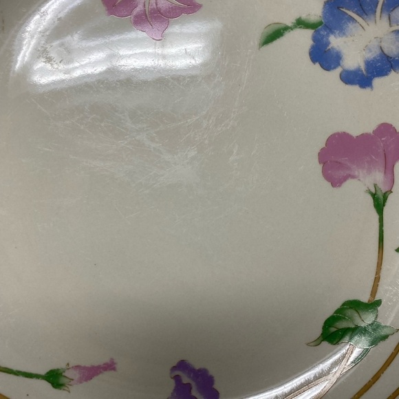 Vintage Set of 2 Sango Primavera Stoneware Dinner Plates # 8495 - Picture 7 of 7